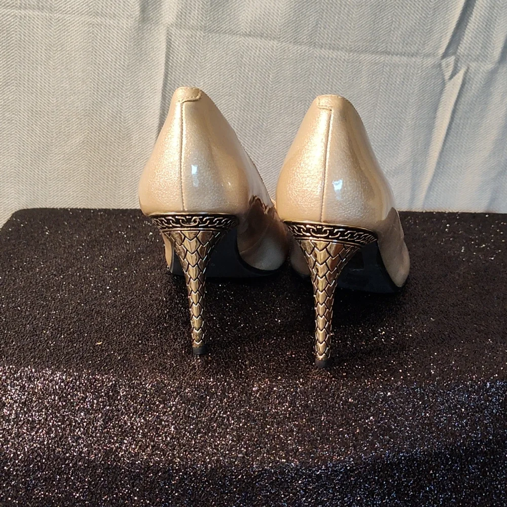 J.Renee Nude Pointed-Toe Pumps